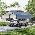 Heavy-Duty 10'x15' Carport Shelter Canopy