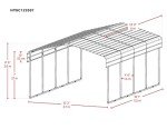 Spacious 12x20 FT Heavy Duty Steel Carport