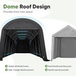 Spacious 13x20 ft Outdoor Carport Shelter