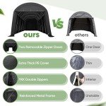 Spacious 13x20 ft Outdoor Carport Shelter