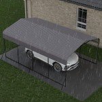Spacious 12x20FT Metal Carport Canopy - Gray