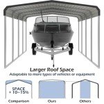 12x20 FT Heavy-Duty Metal Carport Canopy