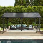 Heavy Duty 12x20 ft. Carport Gazebo in Gray