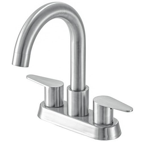Modern Brushed Nickel RV Bathroom Sink Faucet