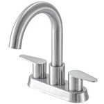 Modern Brushed Nickel RV Bathroom Sink Faucet