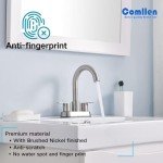 Modern Brushed Nickel RV Bathroom Sink Faucet