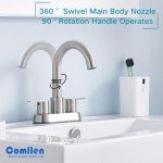 Modern Brushed Nickel RV Bathroom Sink Faucet