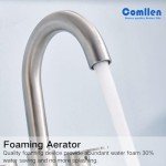 Modern Brushed Nickel RV Bathroom Sink Faucet