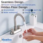 Modern Brushed Nickel RV Bathroom Sink Faucet