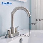 Modern Brushed Nickel RV Bathroom Sink Faucet