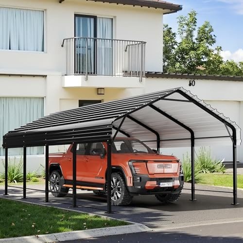 Heavy Duty Metal Carport Canopy for Outdoor Use
