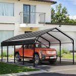Heavy Duty Metal Carport Canopy for Outdoor Use