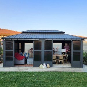 12' x 20' Purple Leaf Permanent Sunroom Gazebo