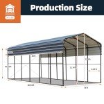 Sturdy 14x30 FT Metal Carport for RVs & More