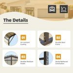 Spacious 14'x30' RV Carport - Weather-Resistant Shelter