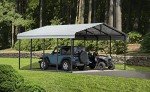 Galvanized Steel Double Carport Kit, 20' x 20