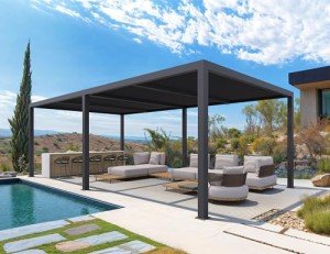 Modern 14' x 24' Adjustable Roof Pergola