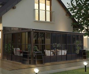 Stylish 12x20FT Outdoor Sun Room Gazebo