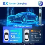 EVDANCE 40Amp Portable EV Charger with 25FT Cable