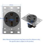 Strhowill Heavy Duty NEMA 14-50R Power Outlet