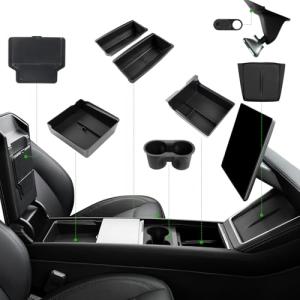 10PCS Organizer Tray for 2025-2026 Tesla Model Y