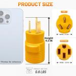 MECMO 50A EV Charger Adapter for 4 Prong