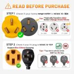 MECMO 50A EV Charger Adapter for 4 Prong