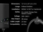 Emporia Pro Level 2 Fast EV Charger - 48 Amp