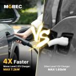 Morec Level 2 Portable EV Charger with 25FT Cable