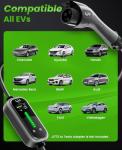 Portable 16A Fast EV Charger with 25FT Cable