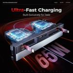 65W USB Charger Hub for Tesla Model 3 & Y