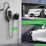 40 Amp Portable Level 2 EV Charger with 25ft Cable