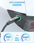50ft Tesla EV Charger Extension Cable, 50Amp