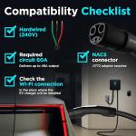 EVIQO Level 2 Hardwired EV Charger for Tesla