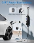 Portable Level 1-2 EV Charger with 25ft Cable