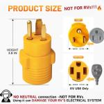 MECMO NEMA 6-50P to 14-50R EV Charger Adapter