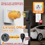 MECMO NEMA 6-50P to 14-50R EV Charger Adapter