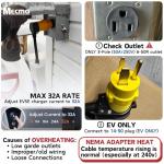 MECMO NEMA 6-50P to 14-50R EV Charger Adapter