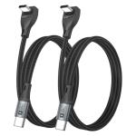 90 Degree USB C Cable, 2 Pack, 3.3FT 60W