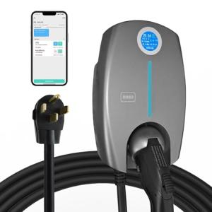 Smart Level 2 EV Charger, 40 Amp, 25 Ft Cable
