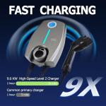 Smart Level 2 EV Charger, 40 Amp, 25 Ft Cable