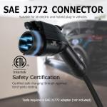 Smart Level 2 EV Charger, 40 Amp, 25 Ft Cable