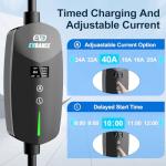 40A Level 2 Portable EV Charger with 25ft Cable