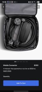 Tesla Mobile Connector Charger Gen 3 for All Models
