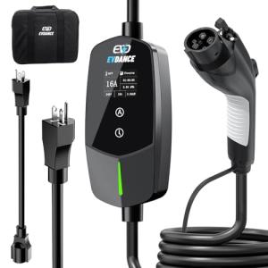 EVDANCE 16A Portable EV Charger with 25FT Cable