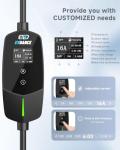 EVDANCE 16A Portable EV Charger with 25FT Cable