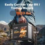 LiTime 12V 100Ah Mini Bluetooth LiFePO4 Battery