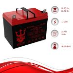 12V 35Ah Dual Pack AGM Solar Battery