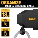 DEWALT EV Charger with Retractable Cable Management