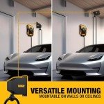 DEWALT EV Charger with Retractable Cable Management